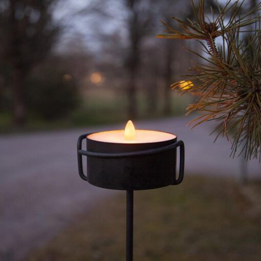 Led Ljus Torch Candle Marschall Svart