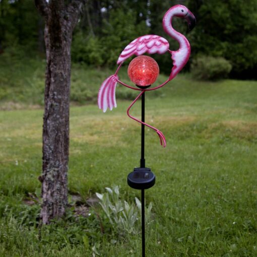 Solcellsdekoration Flamingo 80cm