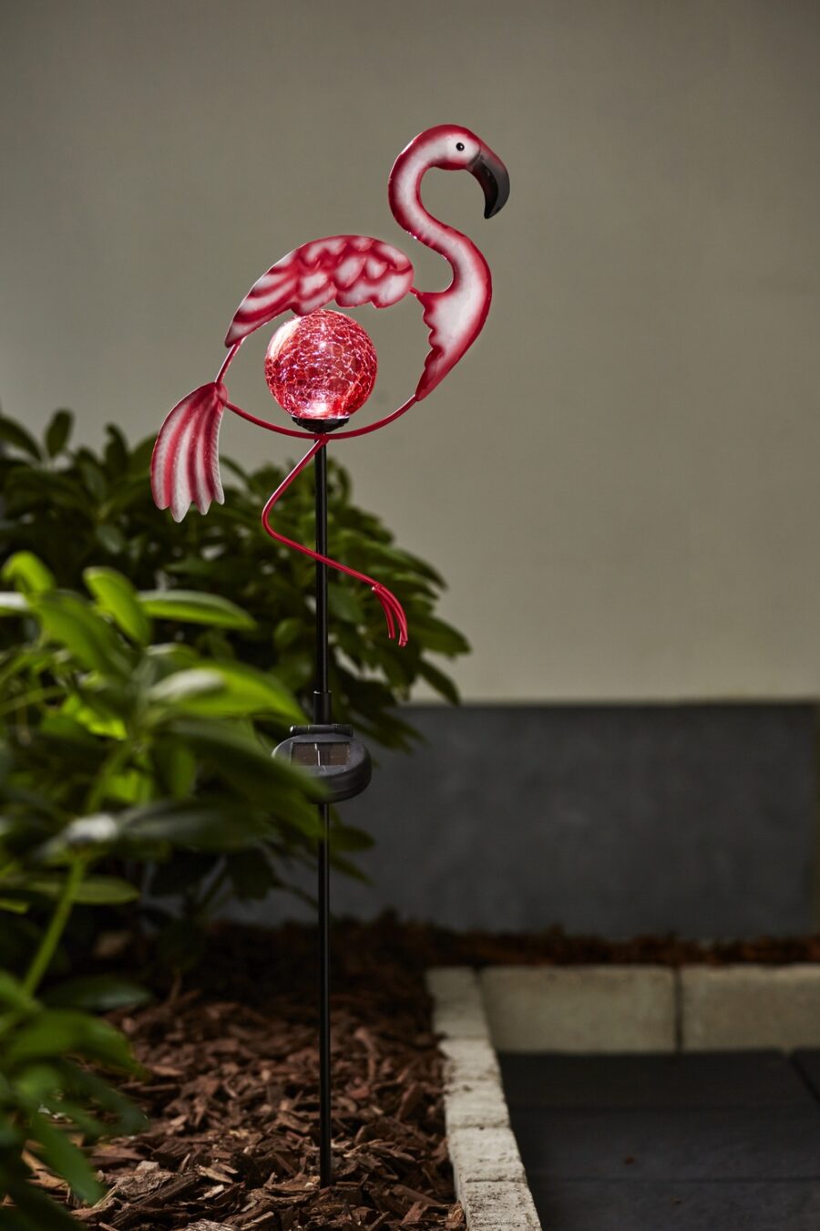 Solcellsdekoration Flamingo 80cm